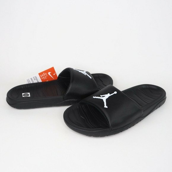 Nike Air Jordan Break Slide Mens Sandals Black Wht - Picture 7 of 11